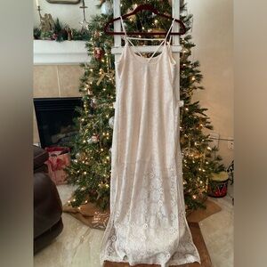 Y2K Wet Seal Cream Lace Dress